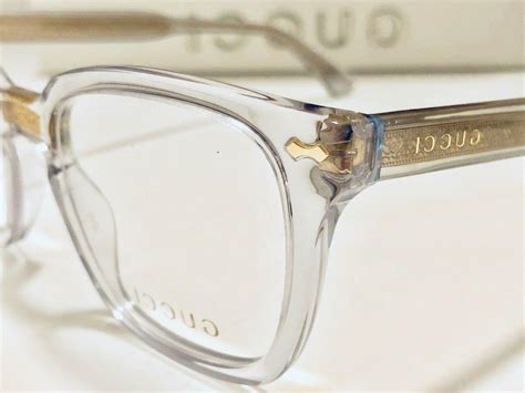 gucci glasses frame gold|clear eyeglasses frames Gucci.